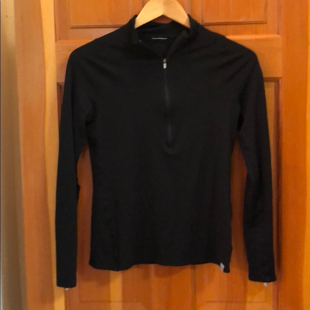 Patagonia merino wool half zip long sleeved shirt